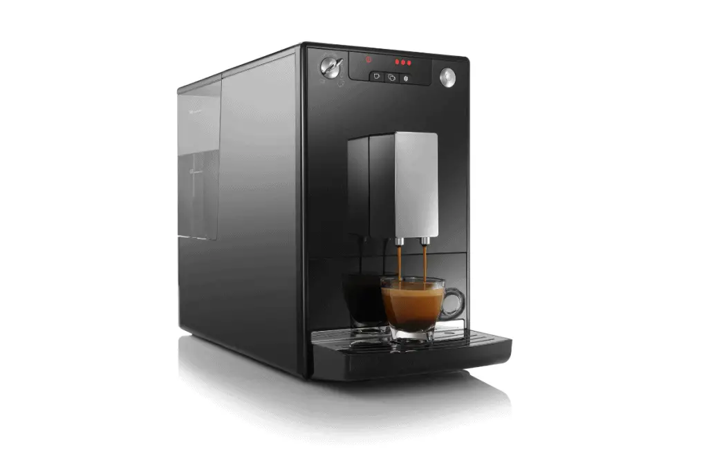 Image of a bean to cup espresso machine