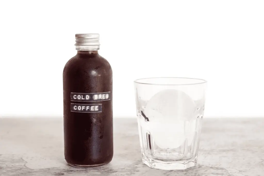 Bottled cold brew coffee